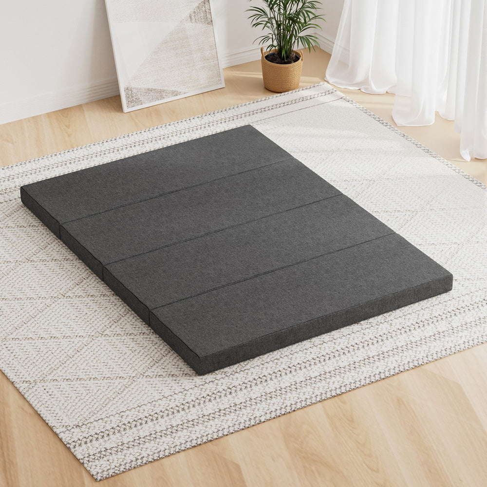 Giselle Queen Foldable Foam Mattress Portable Grey