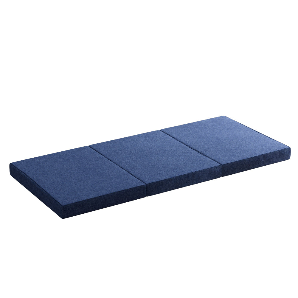 Giselle Single Foldable Foam Mattress Blue