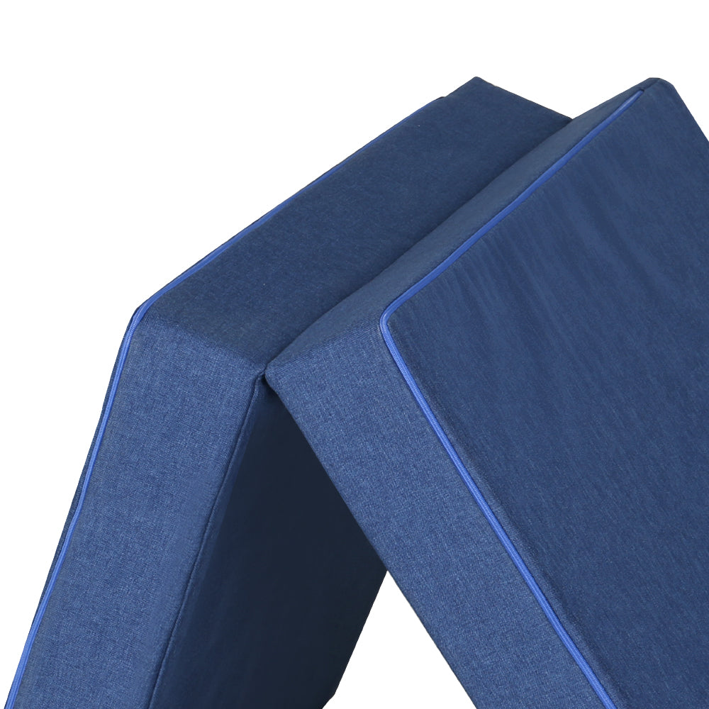 Giselle Single Foldable Foam Mattress Blue