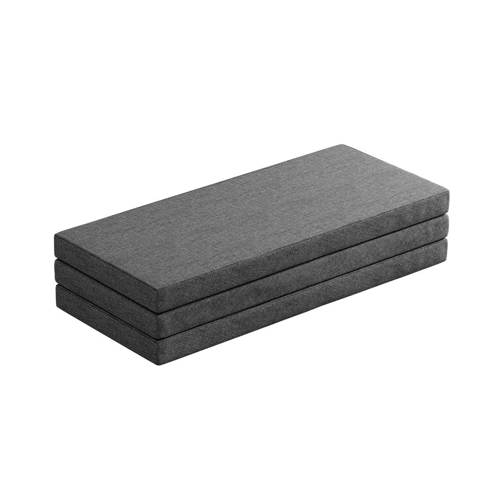 Giselle Queen Foldable Foam Mattress Dark Grey