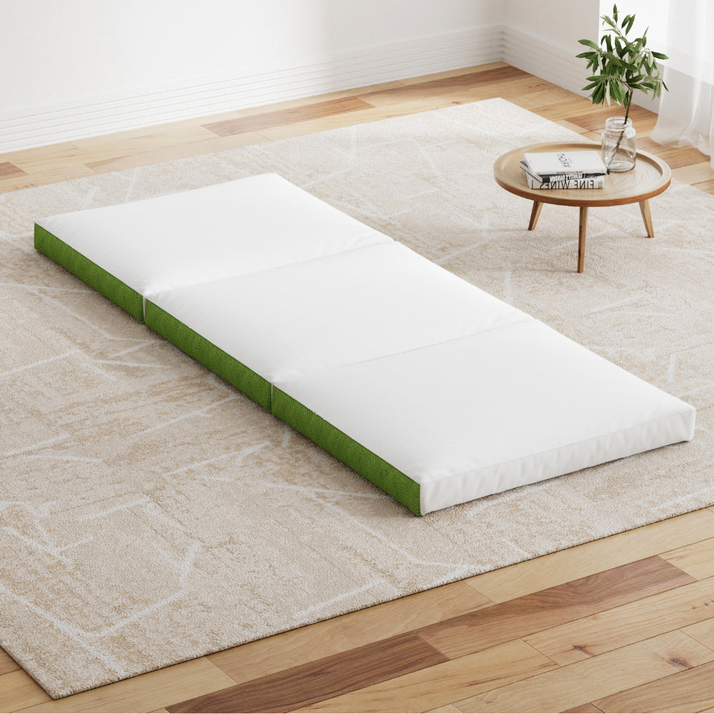 Giselle Bedding Foldable Foam Mattress Trifold Green
