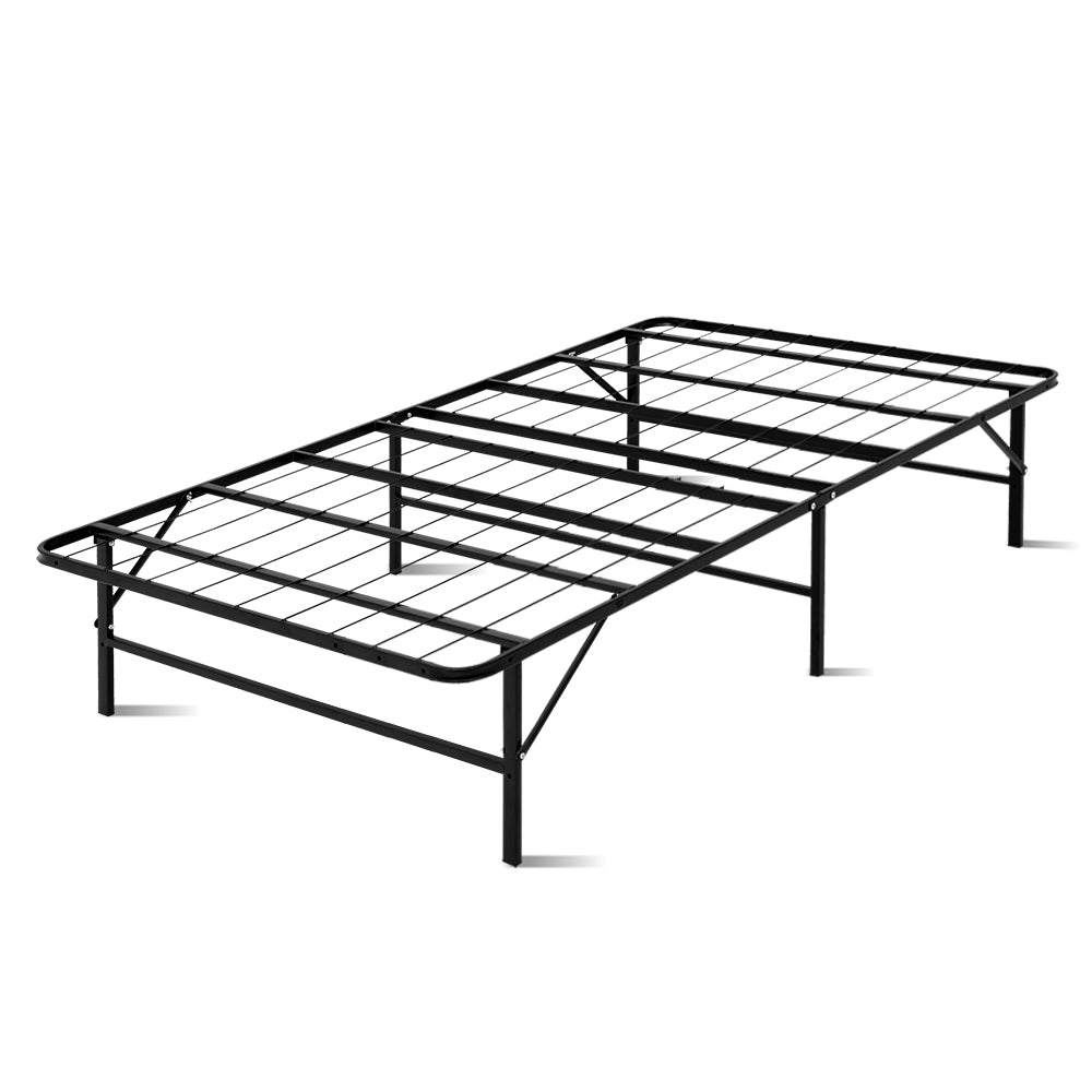 Duoclev Metal Base Folding Bed Frame King Single