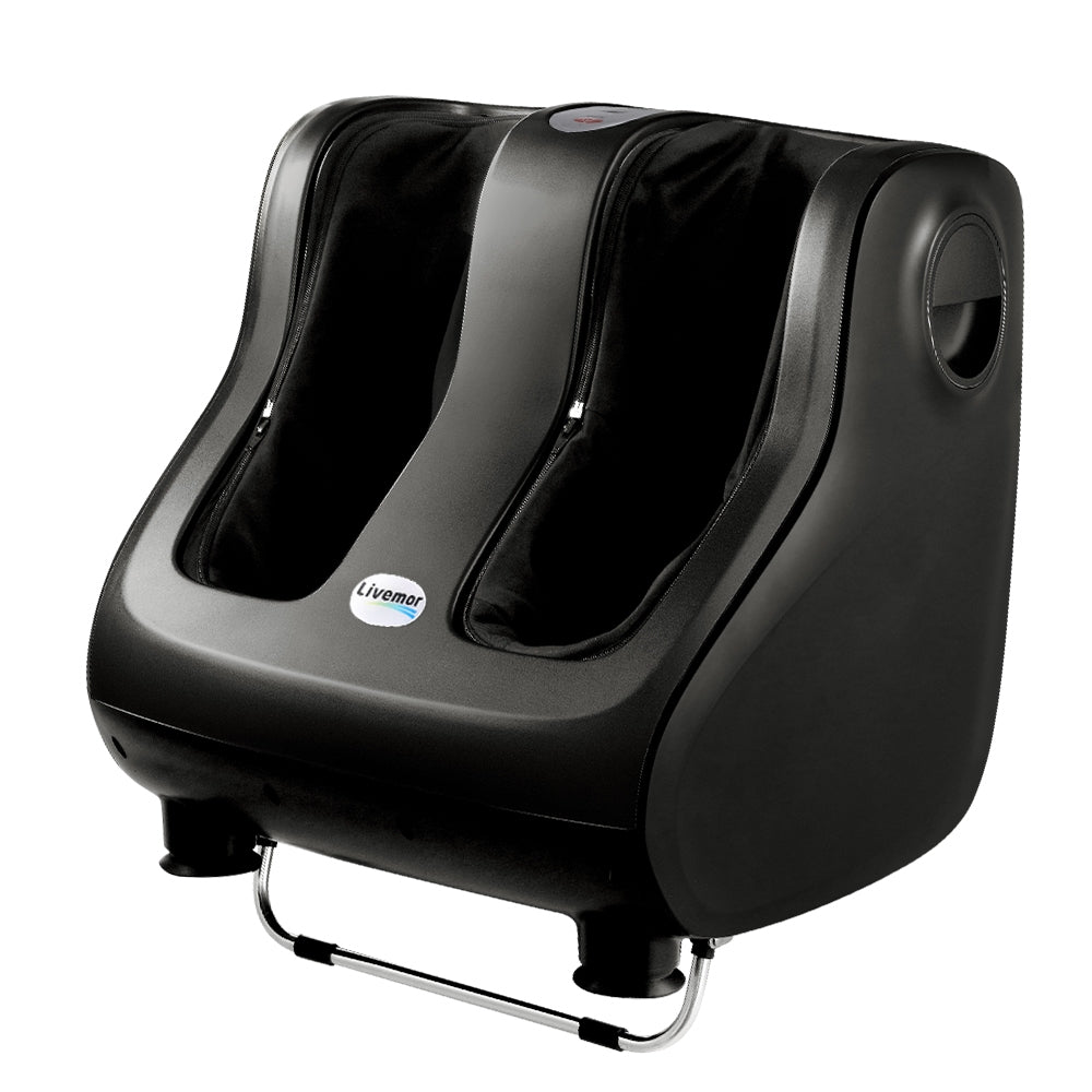Livemor Electric Foot and Leg Massager with Shiatsu Kneading Black