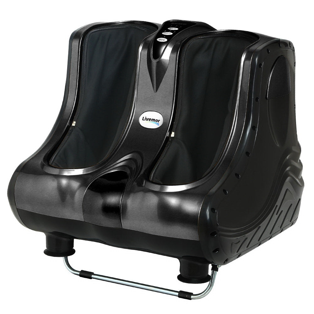 Livemor Foot and Calf Massager Electric Kneading Black
