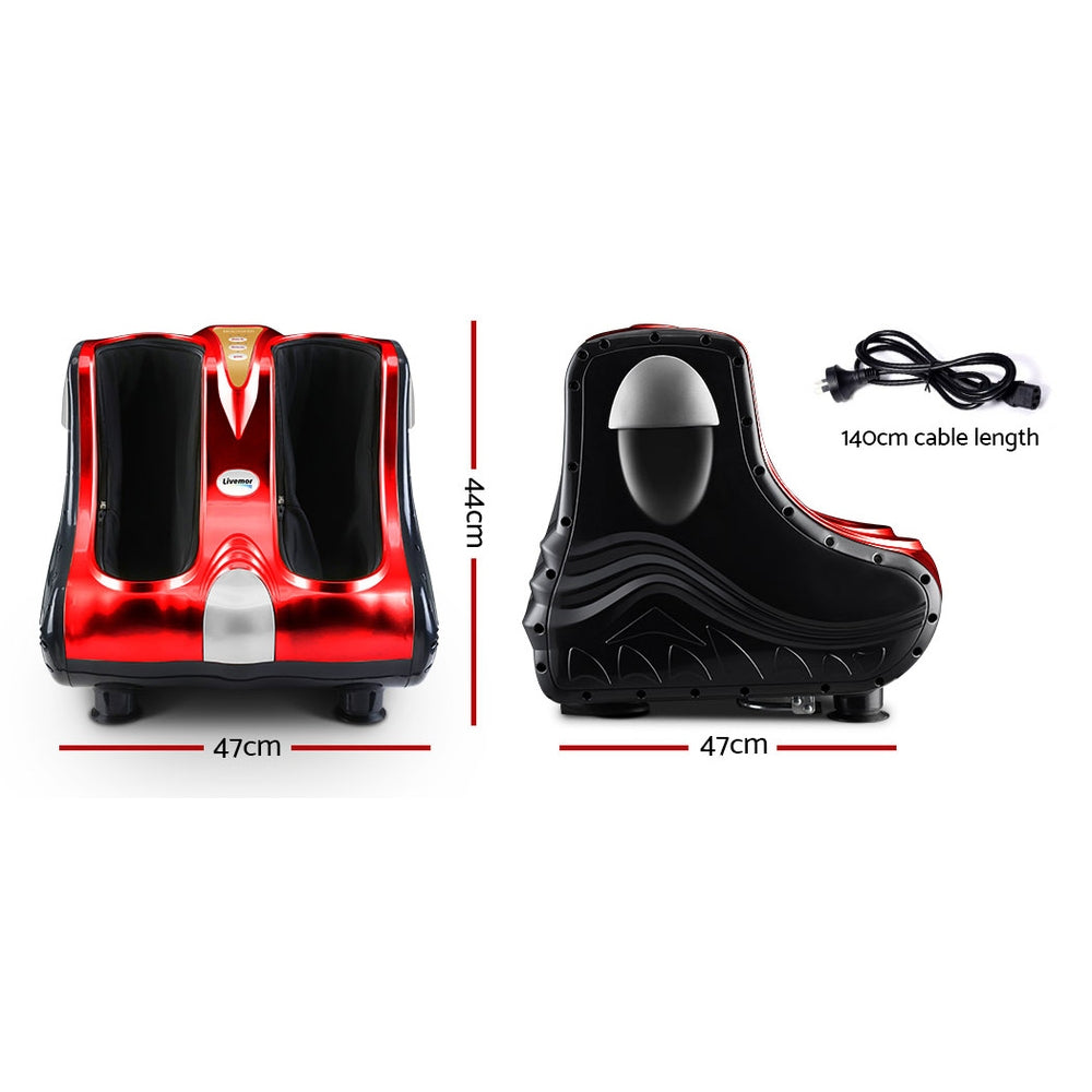 Livemor Electric Shiatsu Foot Massager Red