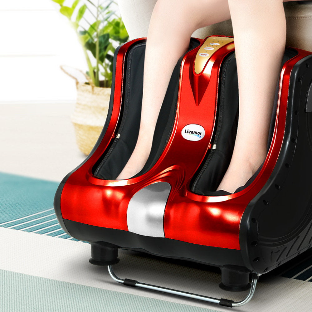 Livemor Electric Shiatsu Foot Massager Red