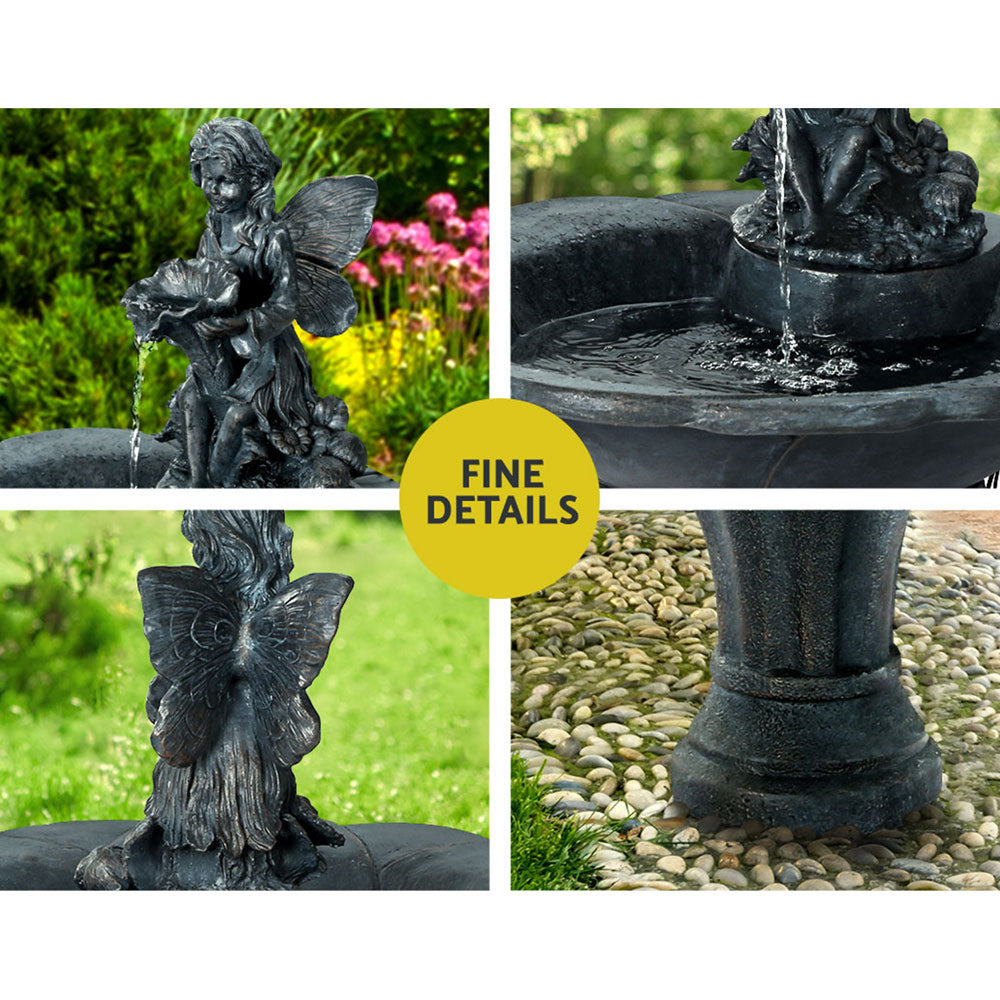 Gardeon Angel Solar Water Feature LED Lights 94cm