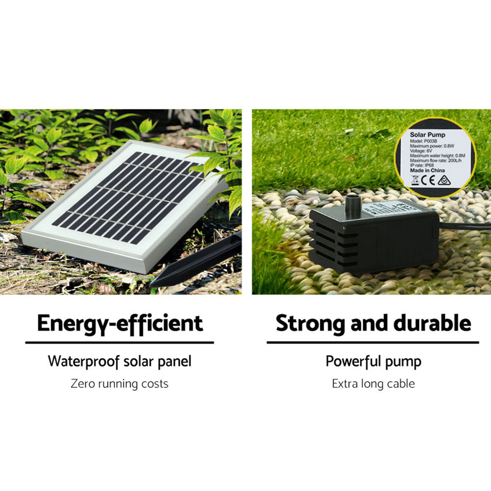 Gardeon Angel Solar Water Feature LED Lights 94cm