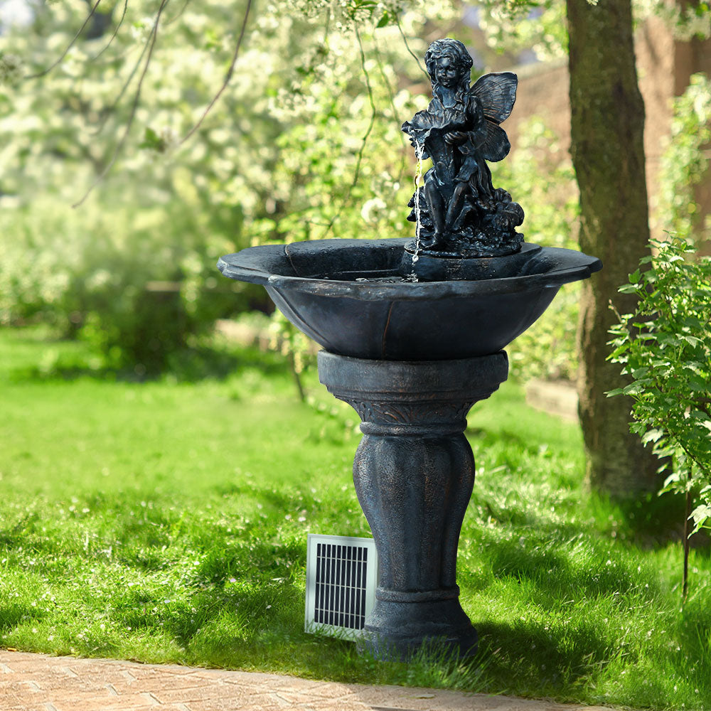 Gardeon Angel Solar Water Feature LED Lights 94cm