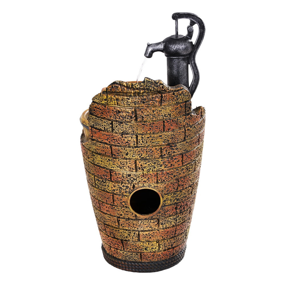 Gardeon 80CM Solar Fountain Cascading Water Feature Outdoor