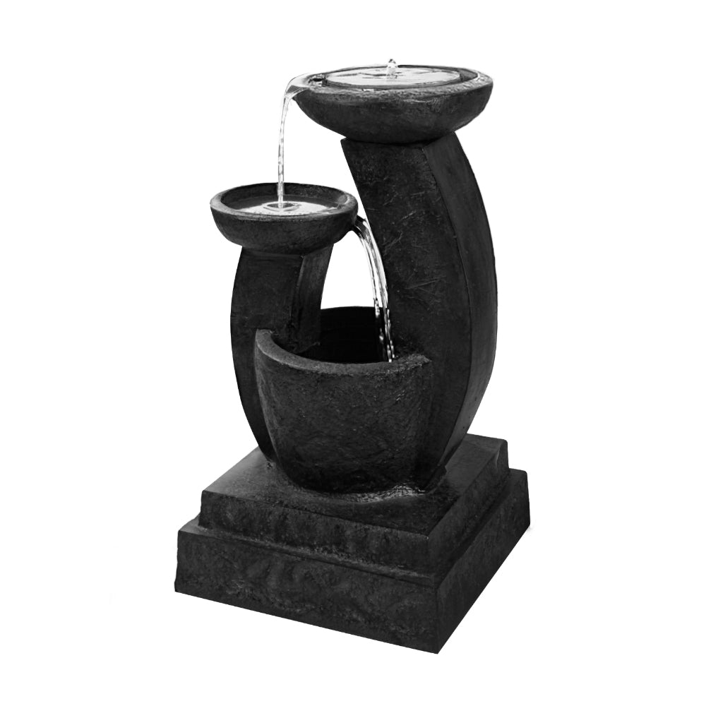 Gardeon 70CM 3-Tier Mushroom Solar Water Fountain LED Light