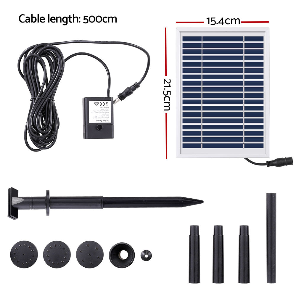 Gardeon 4.4FT Solar Pond Pump Submersible Water Fountain Kit