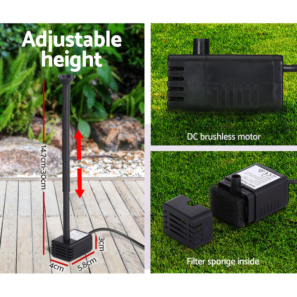 Gardeon 4.4FT Solar Pond Pump Submersible Water Fountain Kit