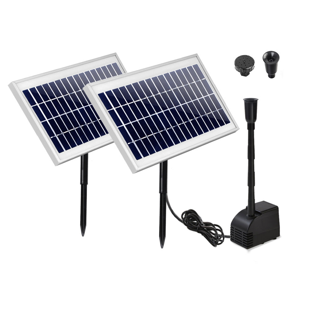 Gardeon Submersible Solar Pond Pump Fountain Kit 7.2FT 2 Panels