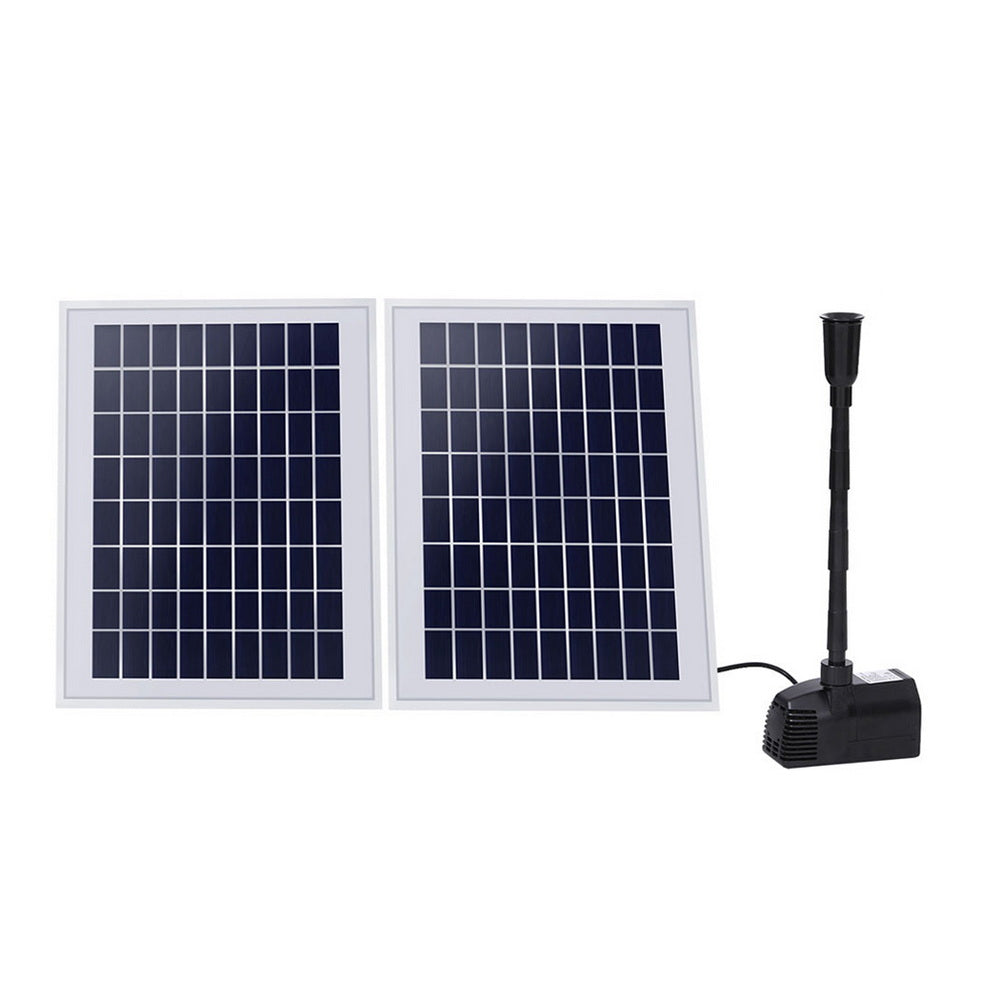 Gardeon 1600L/H Solar Pond Pump Kit Submersible Water Fountain 2 Panels
