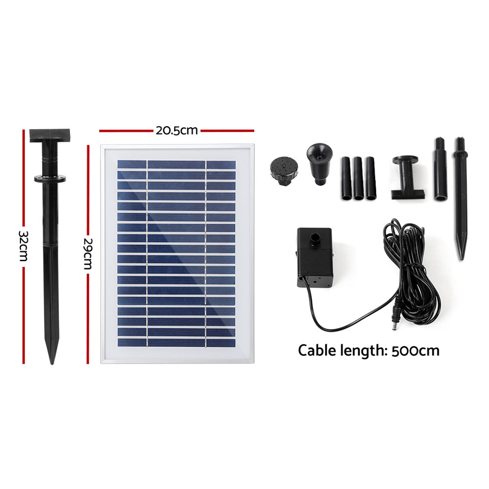 Gardeon 4.6FT Solar Pond Pump Outdoor Water Feature