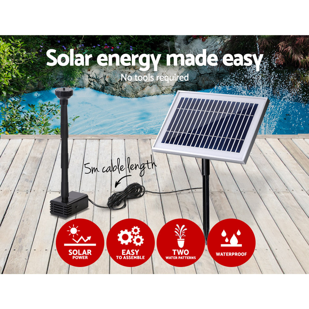 Gardeon 4.6FT Solar Pond Pump Outdoor Water Feature