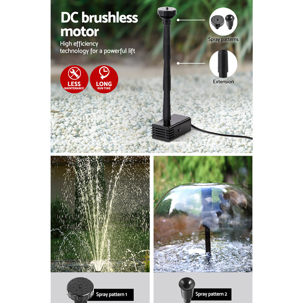 Gardeon 4.6FT Solar Pond Pump Outdoor Water Feature