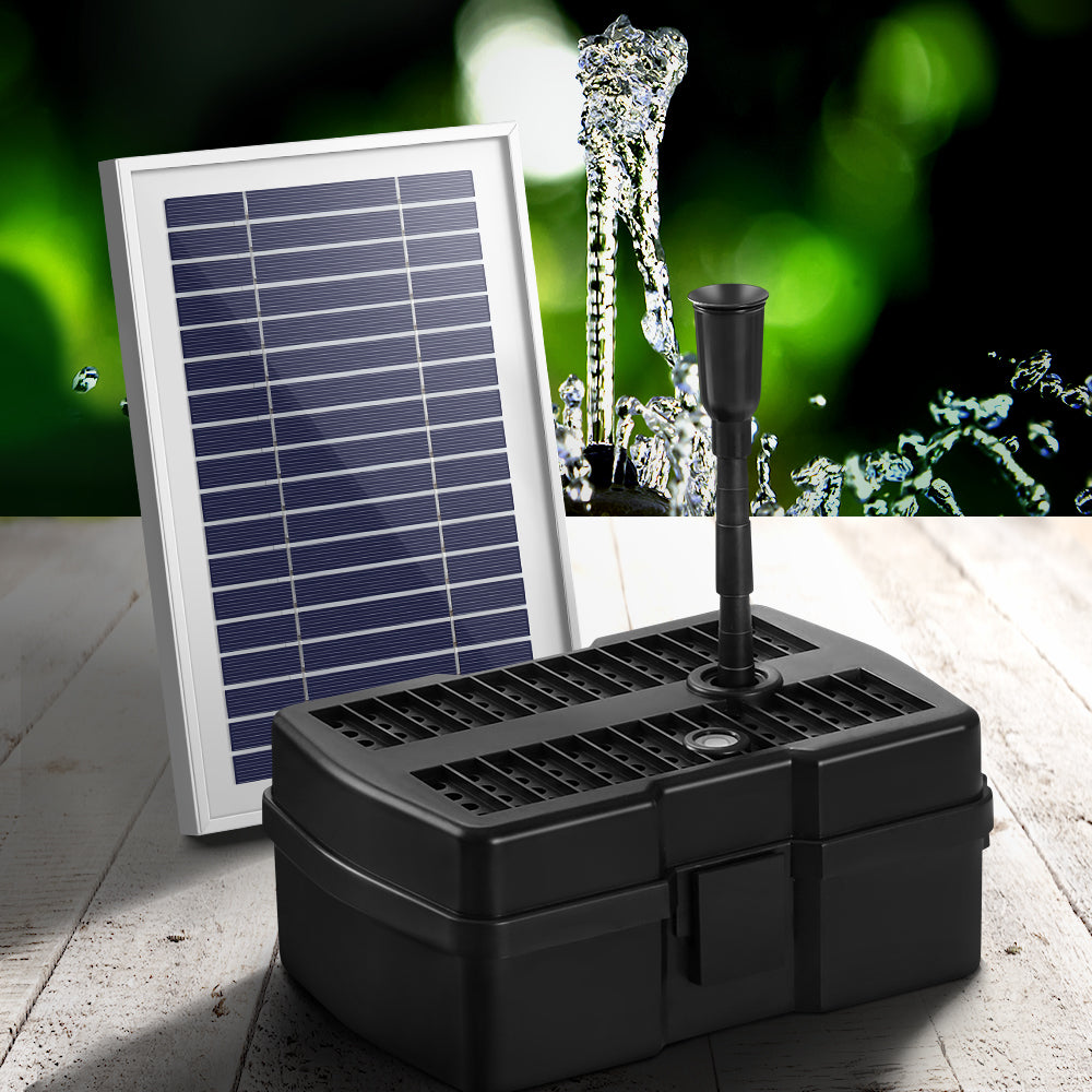 Gardeon 4.6FT Solar Pond Pump with Filter Box
