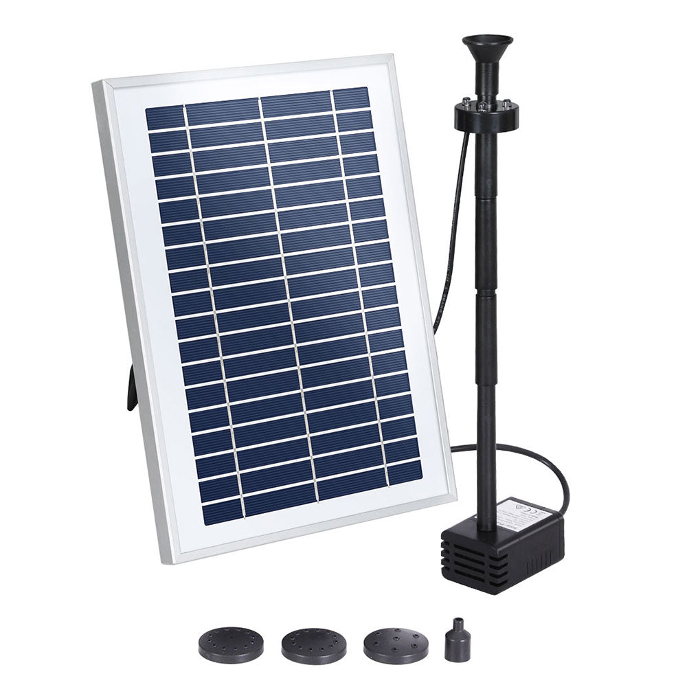 Gardeon Solar Pond Pump Water Fountain with LED Lights 4.4FT