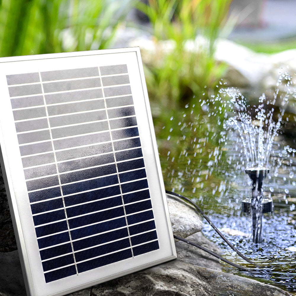 Gardeon Solar Water Fountain Pump Submersible LED Battery Kit 4.3FT
