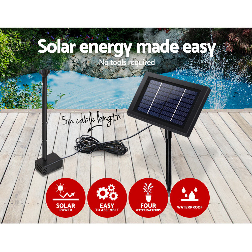 Gardeon 4FT Solar Pond Pump Submersible Water Fountain Kit