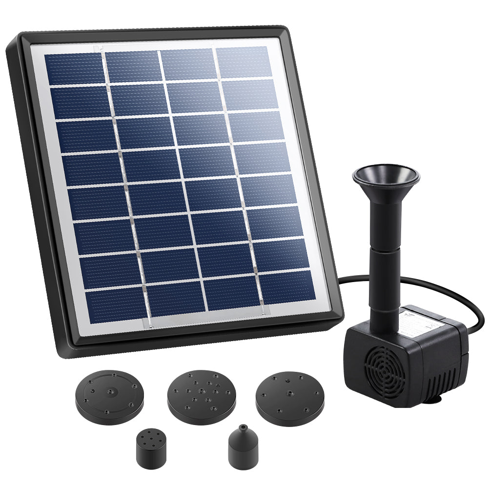 Gardeon Solar Powered Pond Pump Fountain 4 FT Lift
