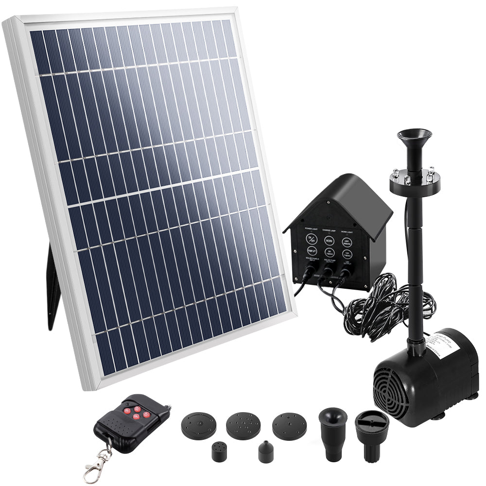 Gardeon Solar Pond Pump Kit 8.8ft LED Lights Multi-Coloured