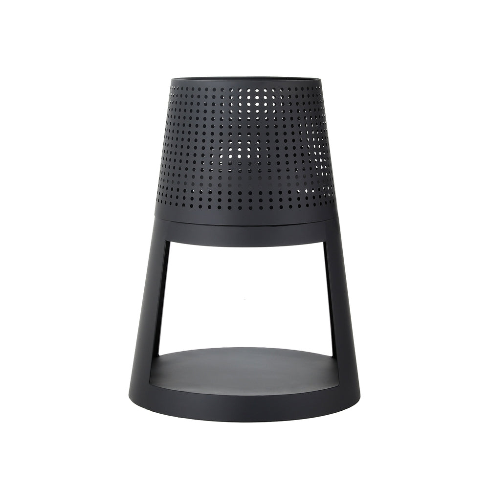 Grillz Outdoor Fire Pit Deep Bowl Iron Black