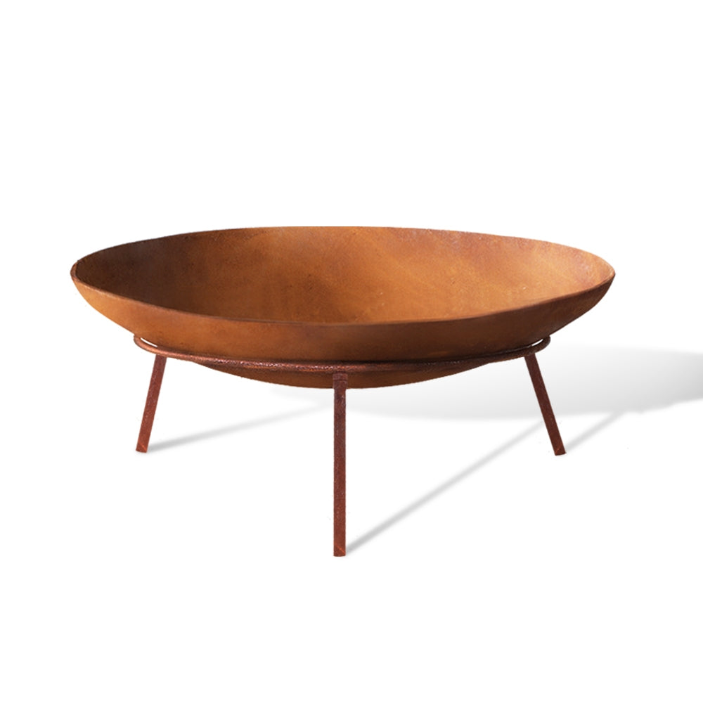 Grillz Cast Iron Rustic Fire Pit 60cm Wood or Charcoal