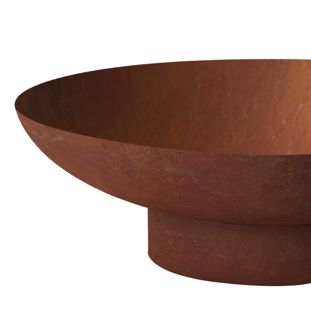 Grillz 80cm Cast Iron Fire Pit Bowl Rustic