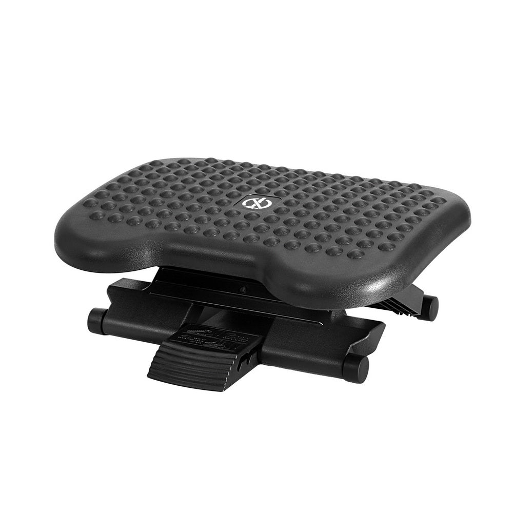 Artiss Adjustable Office Footrest Stool Massage Black