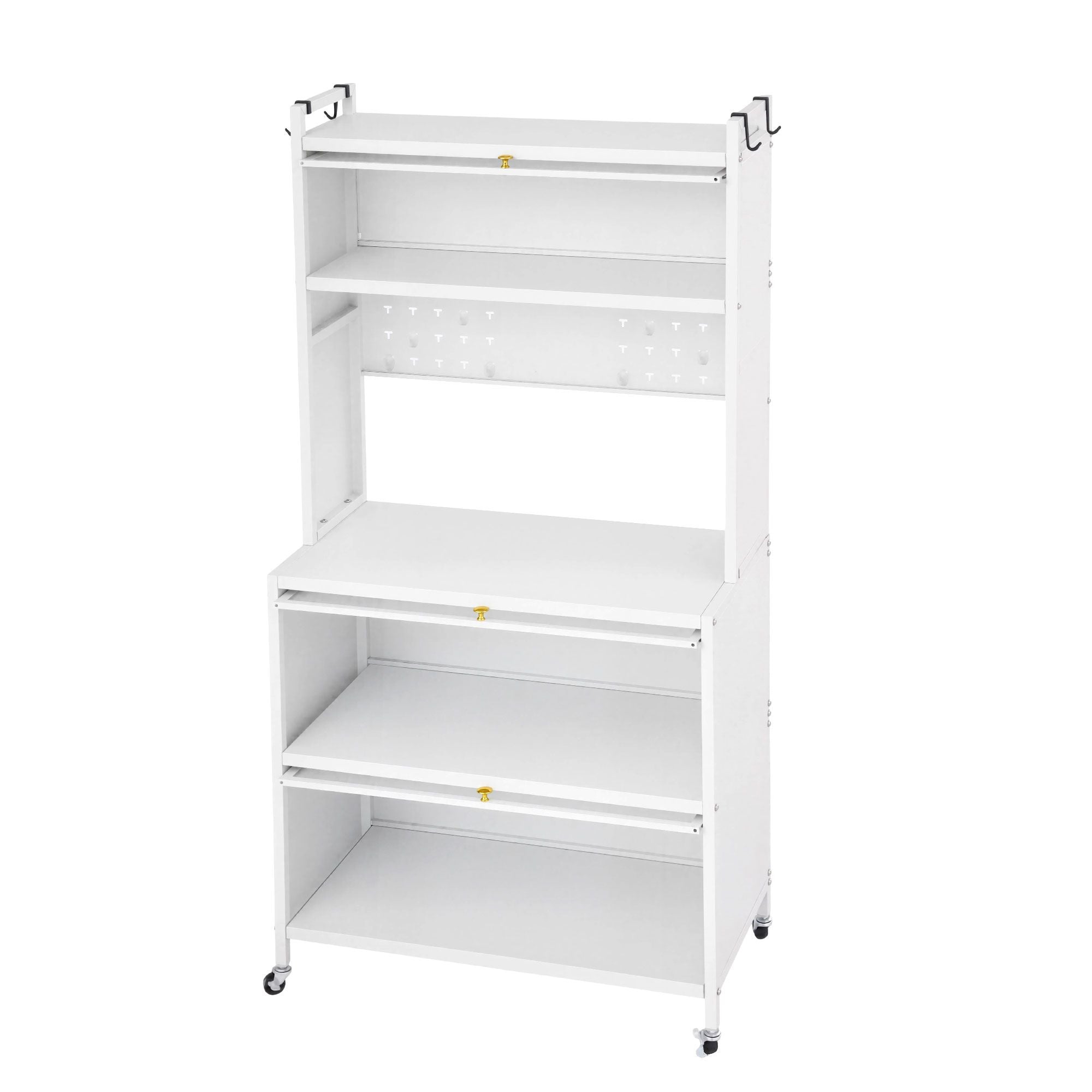 Artiss Kitchen Cabinet Storage Shelves Pegboard Cupboard Sideboard 80CMX164CM