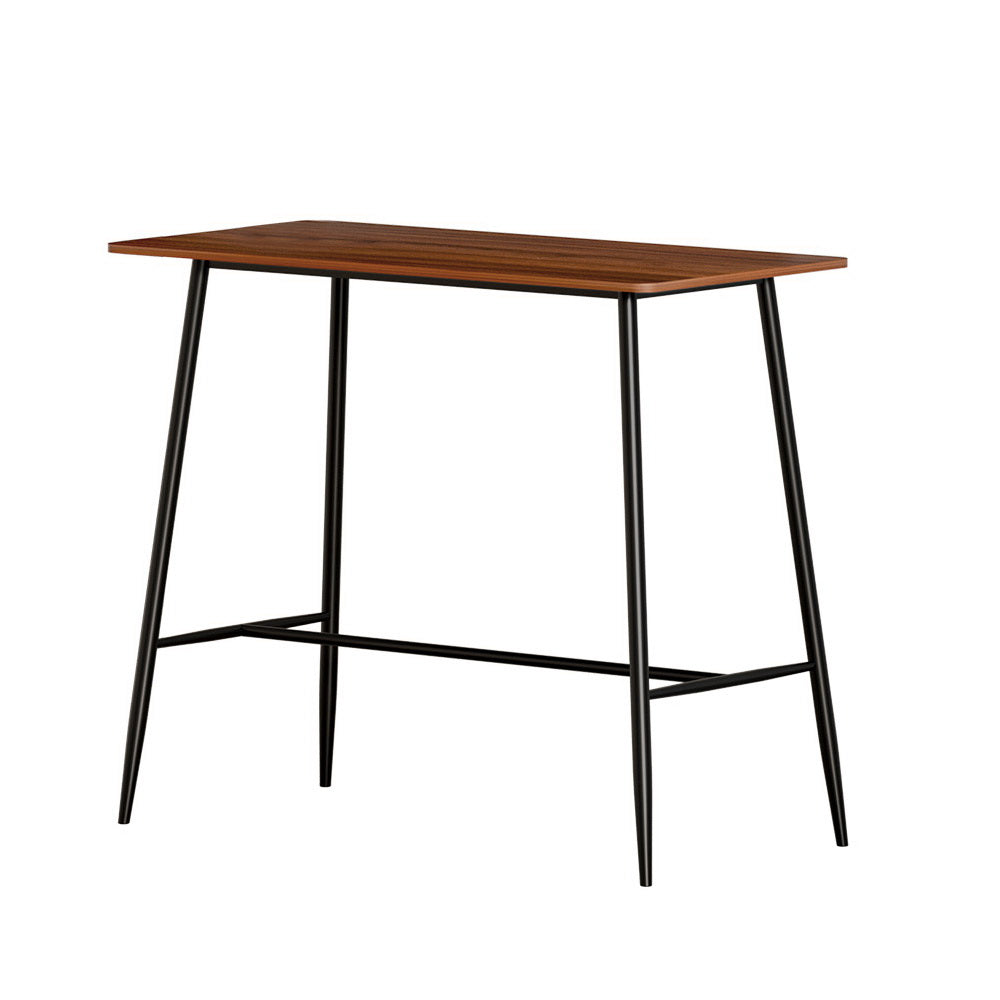 Halle 120cm Rectangular Bar Table Oak & Black