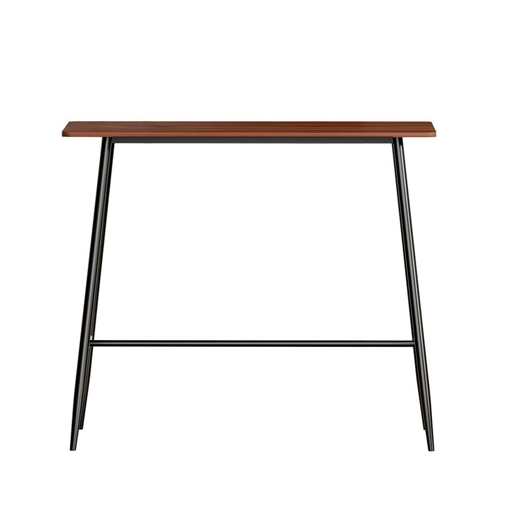 Halle 120cm Rectangular Bar Table Oak & Black