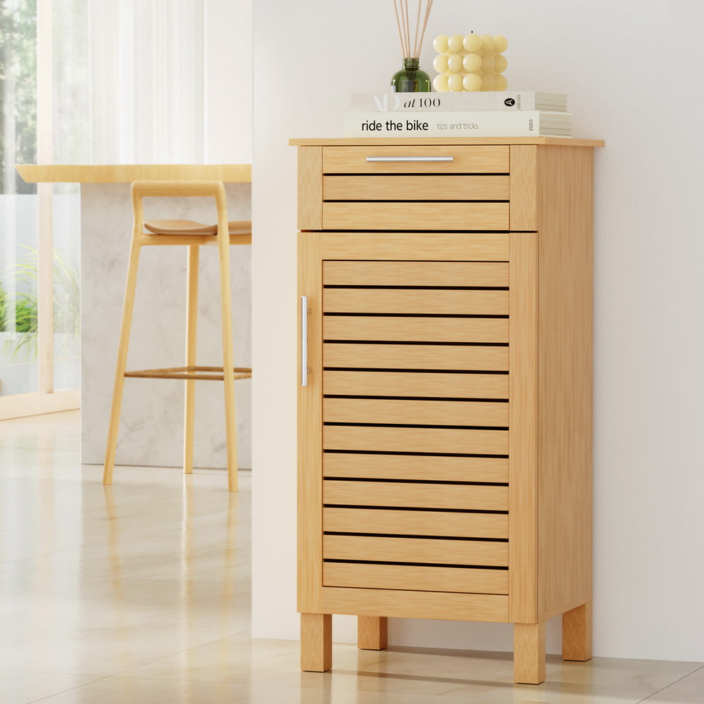 JILL 90cm Bathroom Storage Cabinet Oak