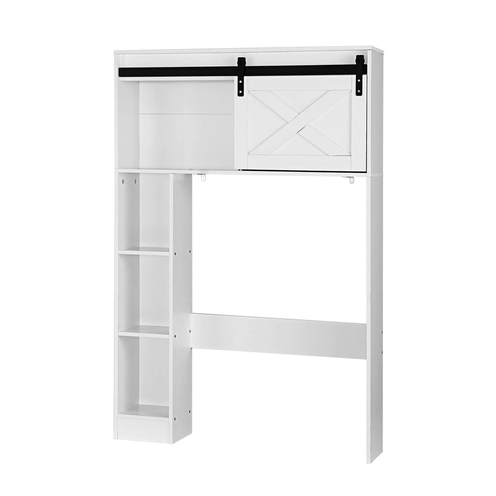 Artiss 128cm Bathroom Cabinet Over-Toilet Storage White/Black