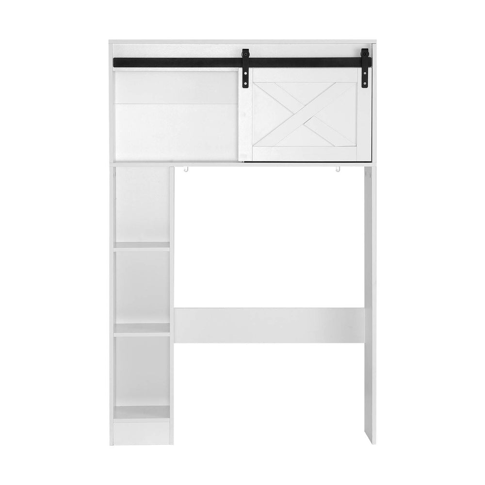 Artiss 128cm Bathroom Cabinet Over-Toilet Storage White/Black