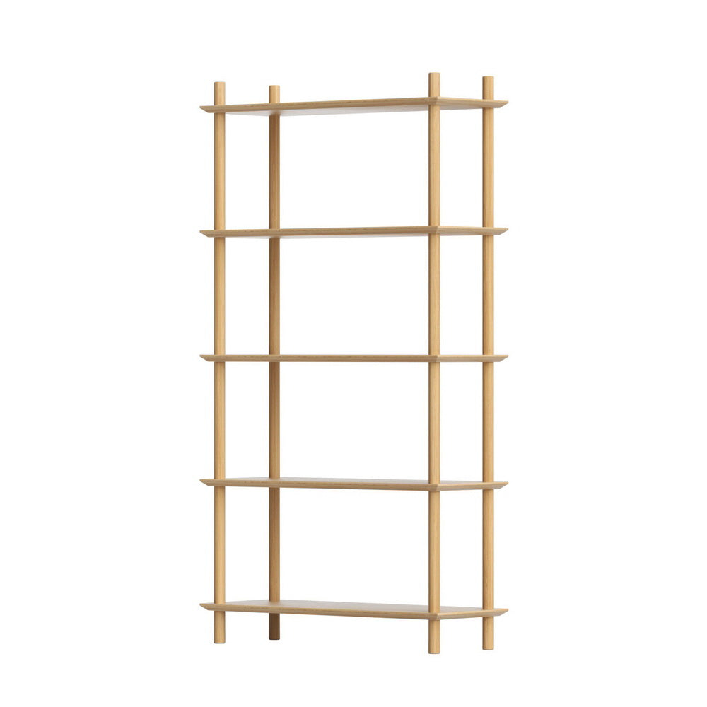 Artiss 5 Tier Bookshelf Wooden Display Shelf Pine