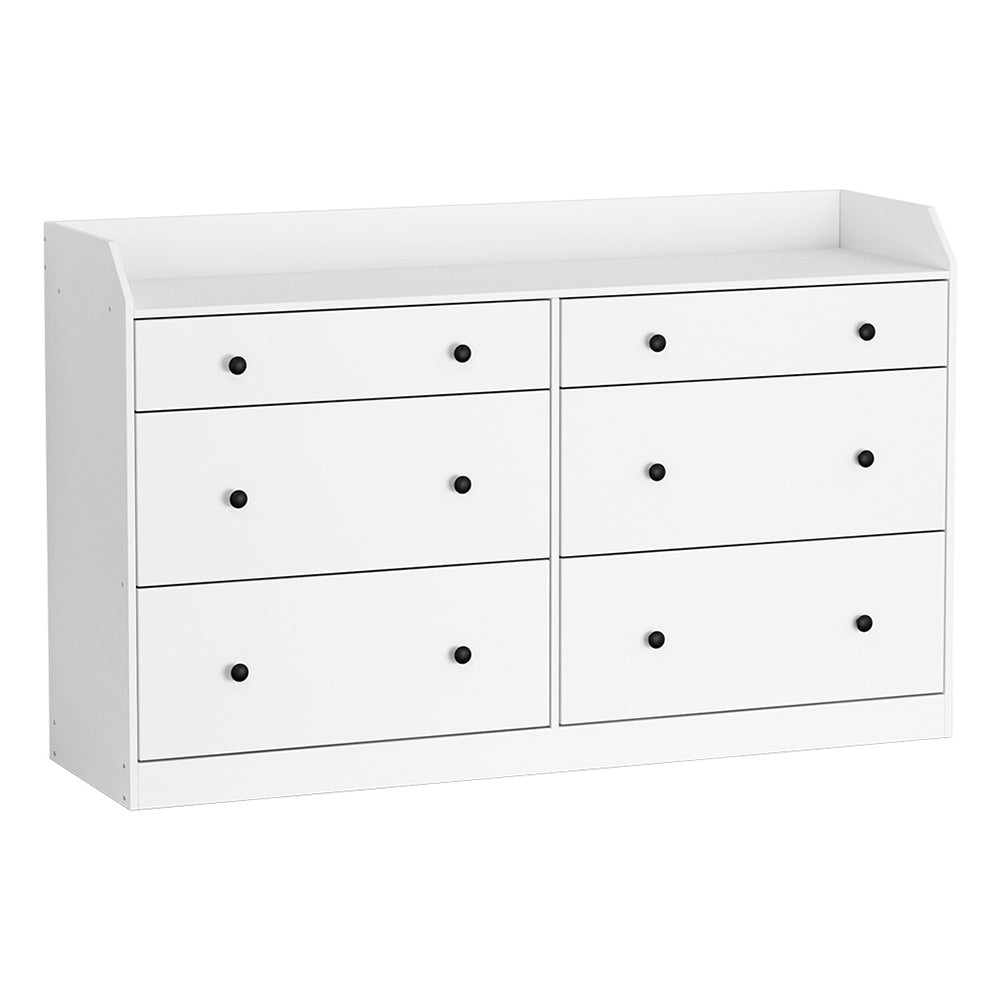 Pete 6-Drawer Chest White