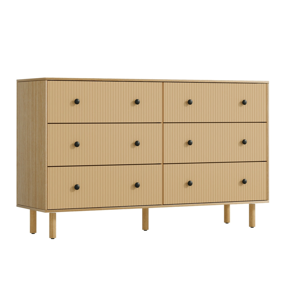 Ruth Tallboy 6-Drawer Chest Pine