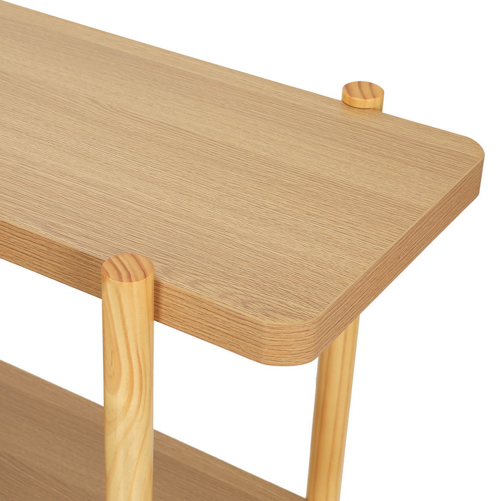 Sera 92cm Console Table 2-Tier Pine