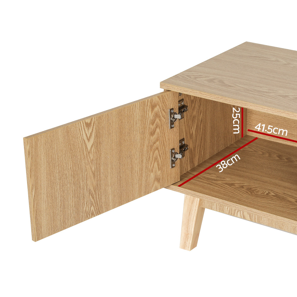 Adwen 140CM TV Cabinet Entertainment Unit Pine