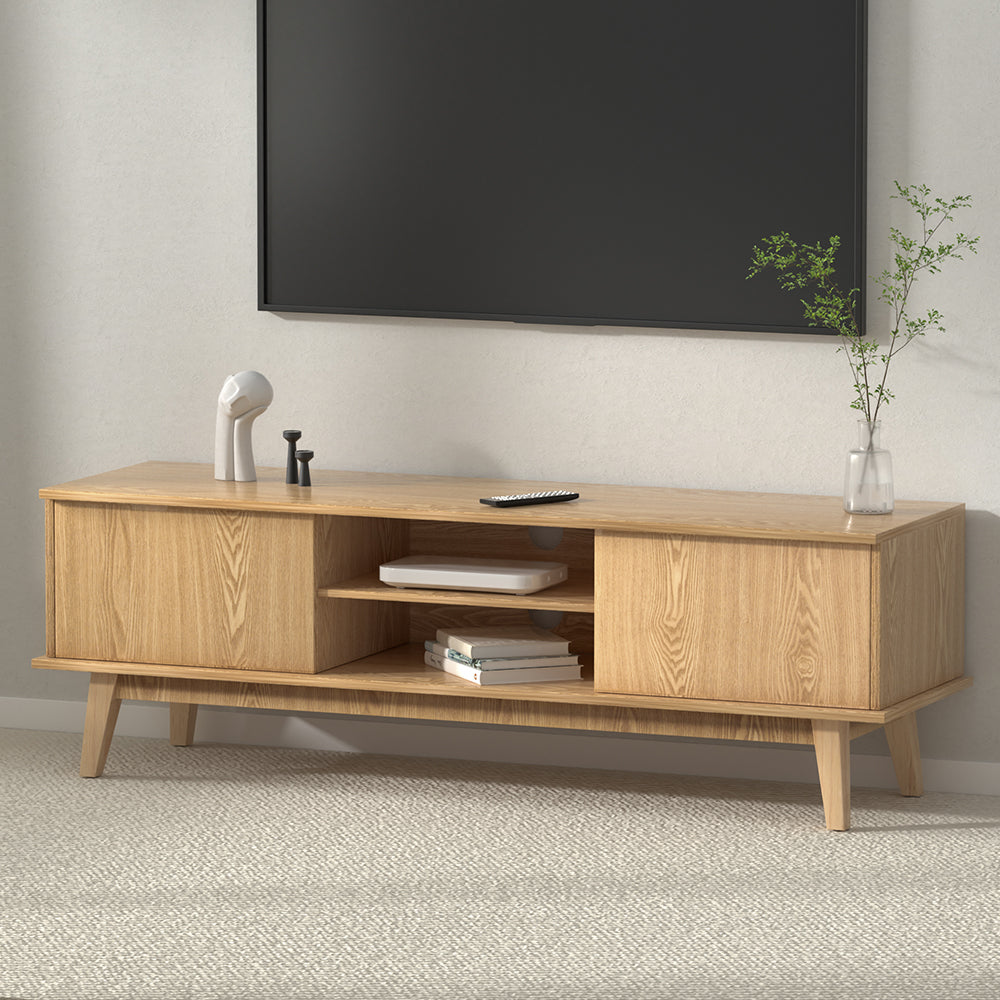 Adwen TV Cabinet Storage Entertainment Unit 140cm