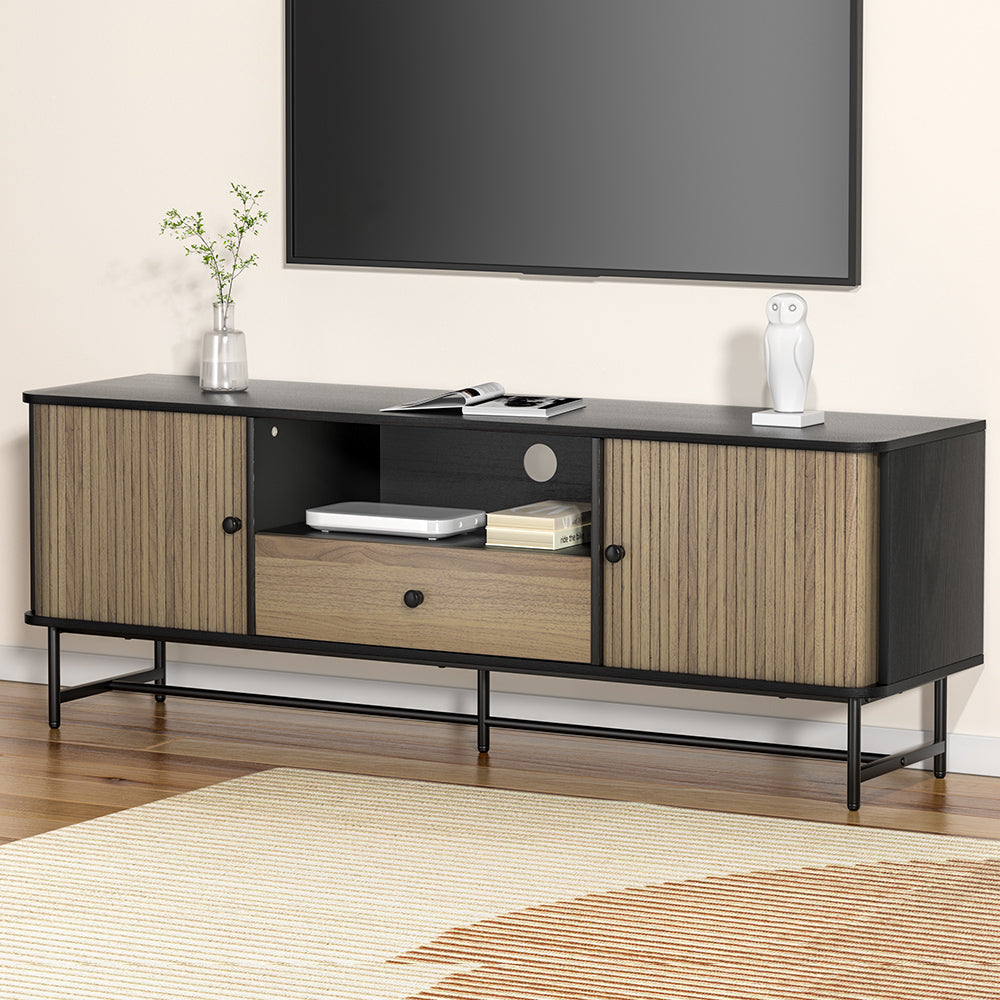 Boris 150cm TV Cabinet Entertainment Unit Black