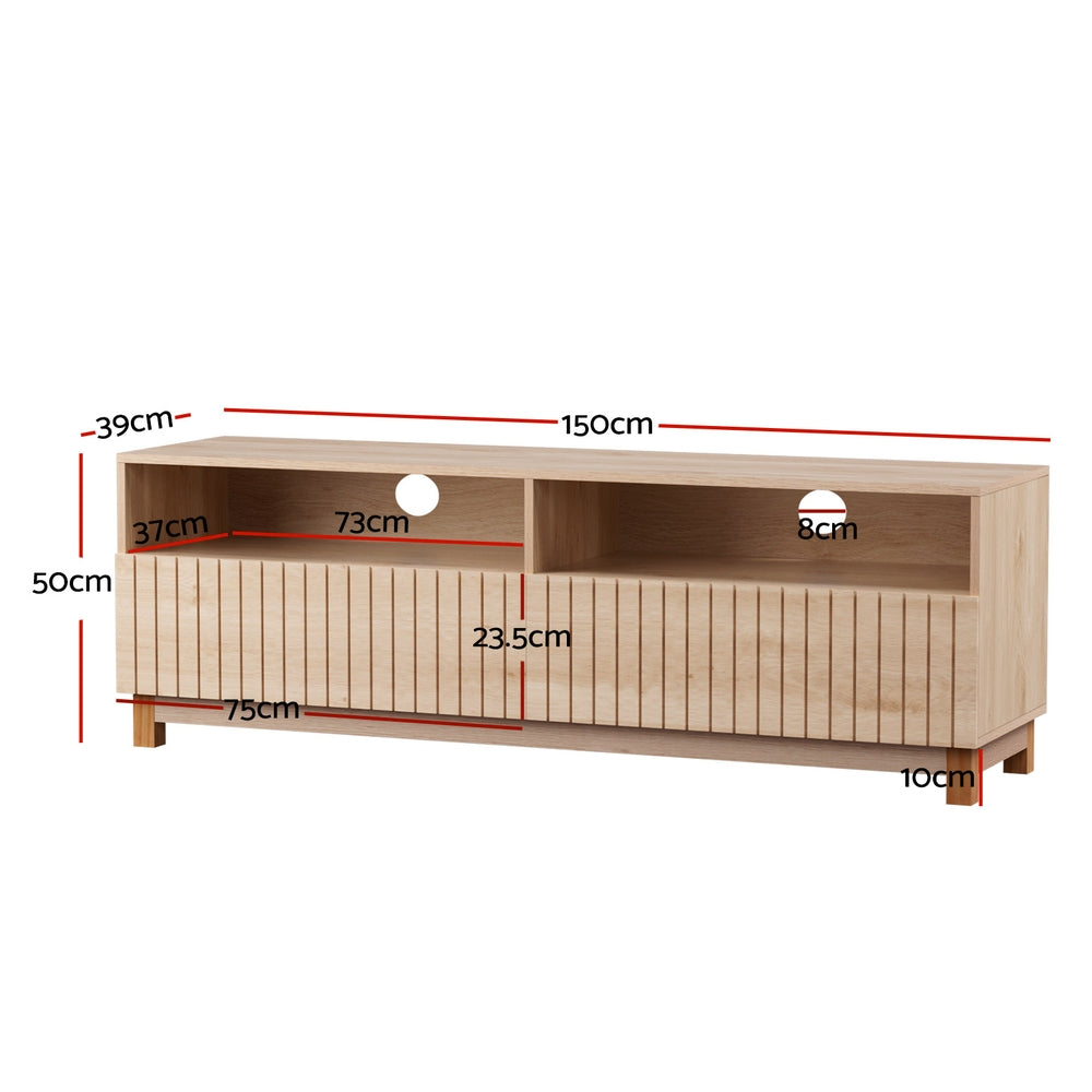 Karel 150cm TV Cabinet Entertainment Unit Pine