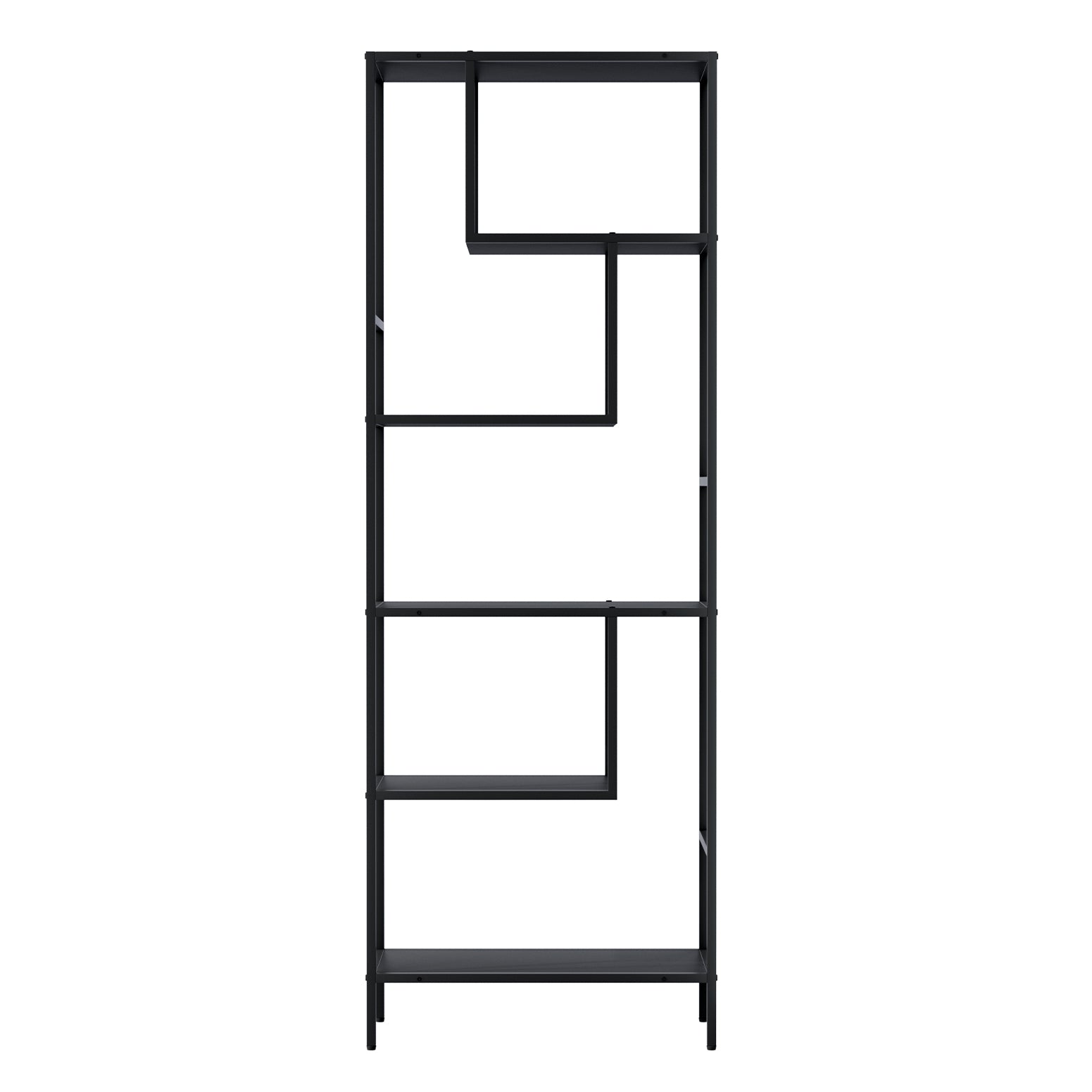 Rhys 5-Tier Bookshelf Black