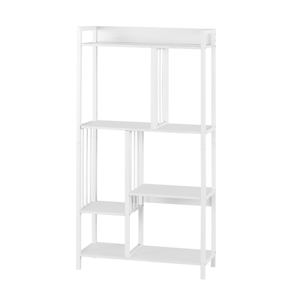 Artiss 120cm Bookshelf Display Shelves 5 Tiers White