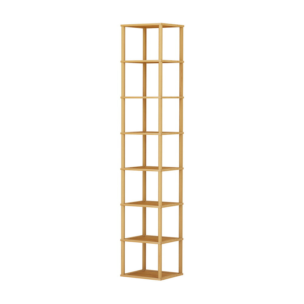 Taylor 8-Tier Stackable Shoe Rack Pine