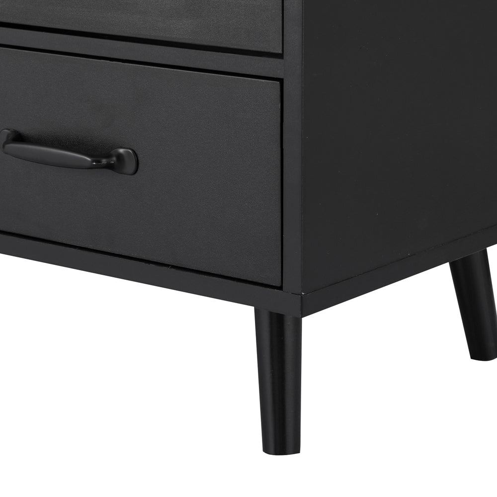 Lency Buffet Sideboard Double Doors Black
